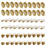 NEW 60PC Rotary Brass Wire Wheel Brush Kit
