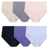 NEW (7) 6PK Womens Fruit Of Loom Hi-Cut Underwear