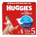 SEALED $56 (5) HUGGIES Little Snugglers Baby