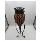 Decorative Woven Metal Floor Vase 27.5ï¿½