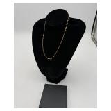 925 Sterling Silver Gold Tone Chain Necklace
