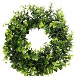 Artificial Eucalyptus Wreath Plastic Green Decor