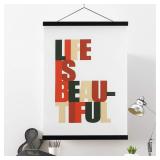 SEALED Magnetic Wooden Poster Hanger 14'x22'