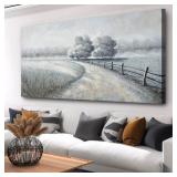 NEW $60 (50x100cm) Gray Modern Abstract Canvas
