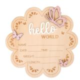 NEW Hello World Newborn Announcement Sign
