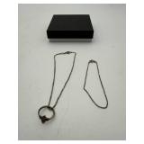 Sterling Silver Jewelry Lot ï¿½ 2 Chains & Ring