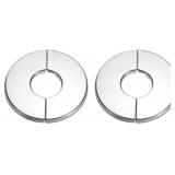 NEW 2PC SS Wall Split Flange 22mm Diameter Pipe