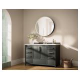 NEW $300 Round 26 in Nickel Medicine Cabinets
