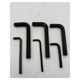5-Piece Extra Large Hex Allen Key Lot