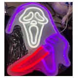 NEW $65 Ghost Face Neon Light