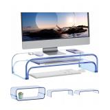 NEW $40 2-Tier Acrylic Dual Monitor Stand Riser