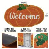 NEW Halloween Pumpkin-themed Coir Door Mat