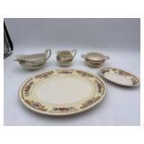 Vintage Johnson Bros England Floral Serving Set