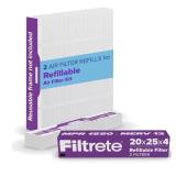 NEW $73 Filtrete 20x25x5 Refillable Air Filter