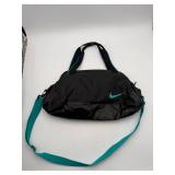 Nike Black & Teal Duffel Gym Bag