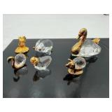 Mini Crystal Animal Figurines Mixed Lot