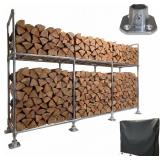 NEW $204 (8ft) Heavy Duty Firewood Rack