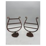 Set of 2 Ornate Jewelry Display Stands