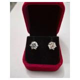 $1,975 App (4.00ct) Moissanite Earrings