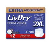 NEW $56 LivDry Adult XXL Incontinence