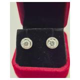 $1,450 App (1.00ct) Moissanite Earrings