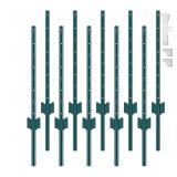 $53 VEVOR 7 Feet Fence Post 10 Pack T-Post Heavy