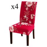 NEW $47 4PC Stretchy Flower Chair Slipcovers