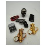 Vintage Lighters Watches & Novelty Mixed Lot