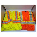 2 High Visibility Reflective Safety Vests