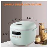 NEW $65 (4 Cups , Green) Small Rice Cooker