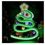 NEW $60 FITNATE Christmas Tree Neon Sign