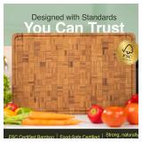 NEW $88Cactus & Cubby Premium Bamboo Cutting Board