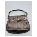 $400 Coach Metallic Leather Shoulder Bag