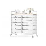 NEW $130 SYKIARIOL Rolling Storage Cart