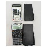 2pc Scientific Calculator Lot Sharp & More