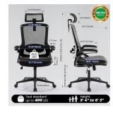 NEW $243 Fizzin Mesh Office Chair 400 LBS