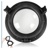 NEW $48 Round Porthole Window Black
