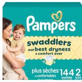 NEW $40 Pampers Swaddlers Diapers, Size 2