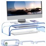 NEW $48 (2-Tier, Blue) Monitor Stand Riser