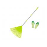 New Colwelt Plastic Leaf Rake Set, Garden Poly