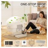 new $90 Stainless Steel Litter Box with Lid