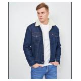 NEW $150 (M) Levi's Men's Shearling Denim Jacket