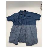 RVCA Blue Slim Fit Shirt Size XL