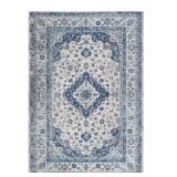 $187 (5 ft.x8 ft) Medallion Persian Blue/Gray Rug