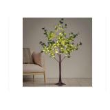 NEW $100 5FT Lighted Eucalyptus Tree Warm White
