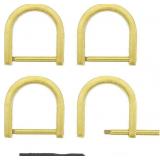 NEW 4PC D-Rings Screw In Shackle-Zinc Alloy