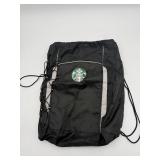 Starbucks Black Drawstring Backpack