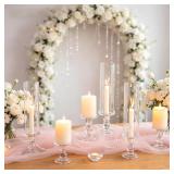 NEW $100 6 Pcs Hurricane Candle Holder