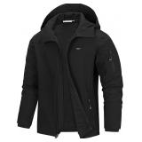 NEW $76 (4XL) Men's Hooded Waterproof Windbreaker