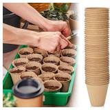 NEW 100PK 3' Peat Pots Set For Seeding/Germination